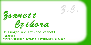 zsanett czikora business card